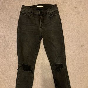 PanSun womens black high waisted jeans